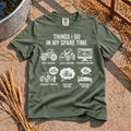 Tractor Mad T-Shirt in Moss