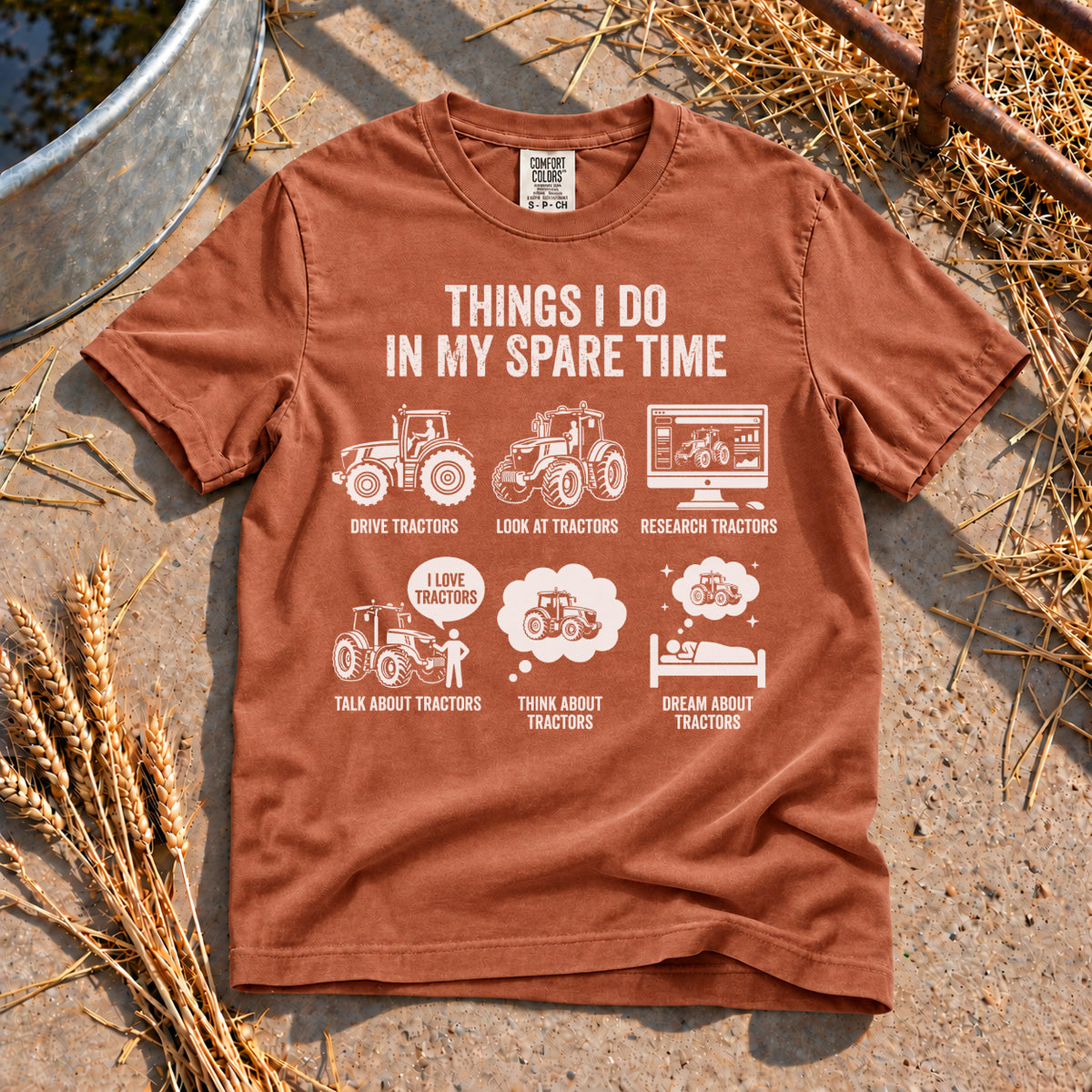 Tractor Mad T-Shirt in Yam