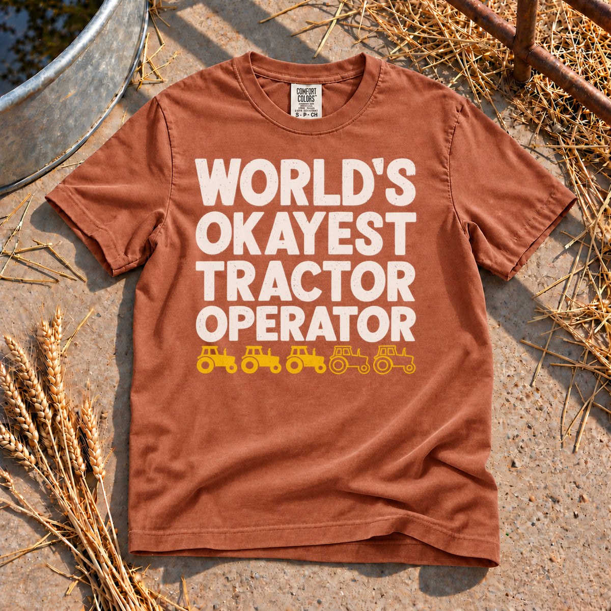 Tractor Operator T-Shirt in Yam