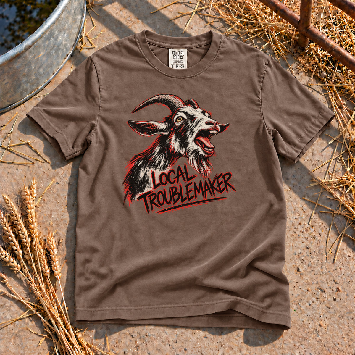 Local Troublemaker T-Shirt in Espresso