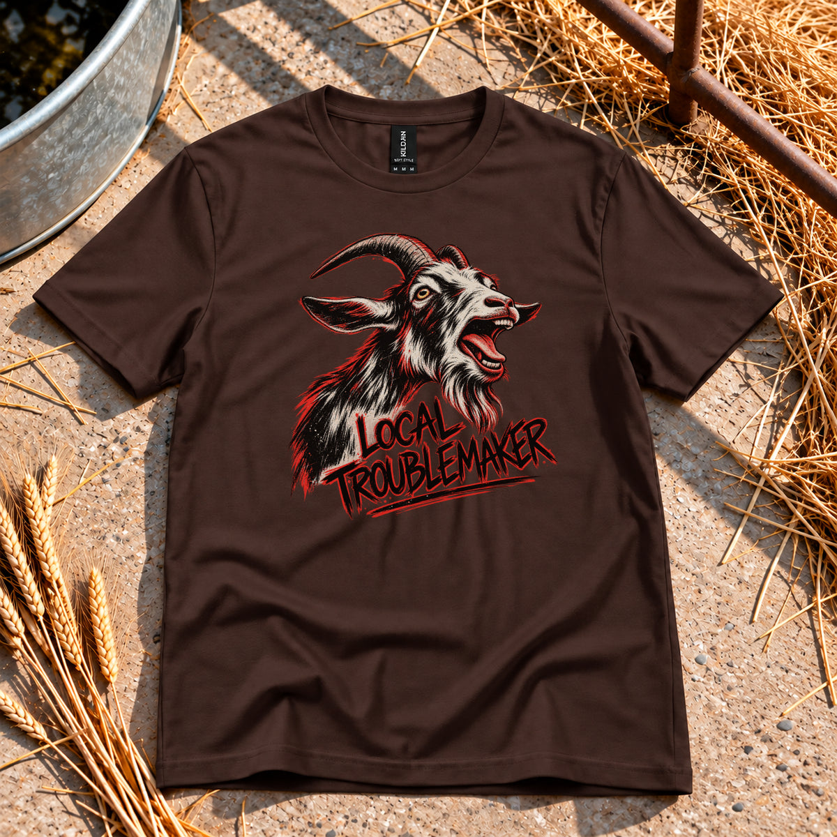 Local Troublemaker T-Shirt in Dark Chocolate