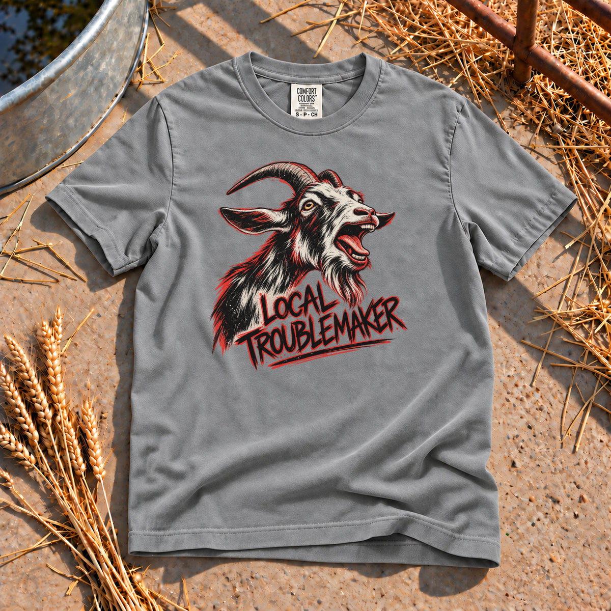 Local Troublemaker T-Shirt in Grey