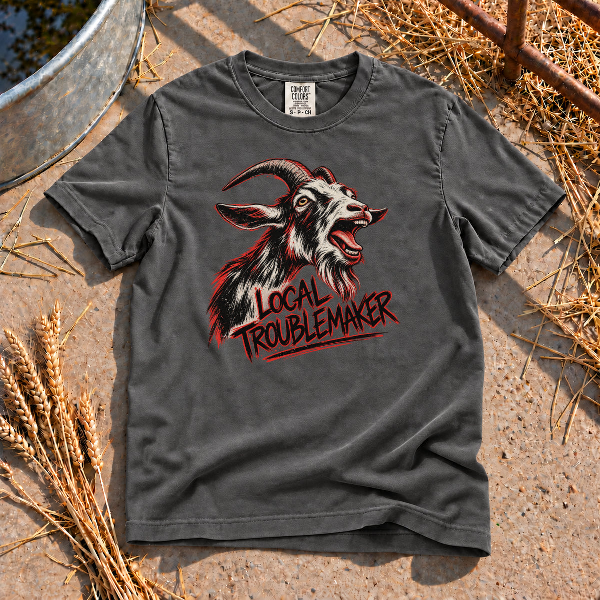 Local Troublemaker T-Shirt in Pepper